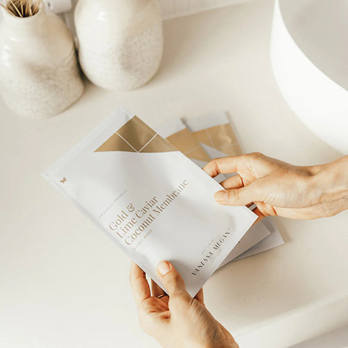 Gold & Lime Caviar Coconut Sheet Mask [3 Pack]